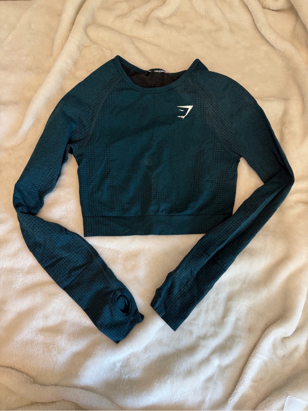 Gymshark Vital Seamless 2.0 Crop Top - Teal